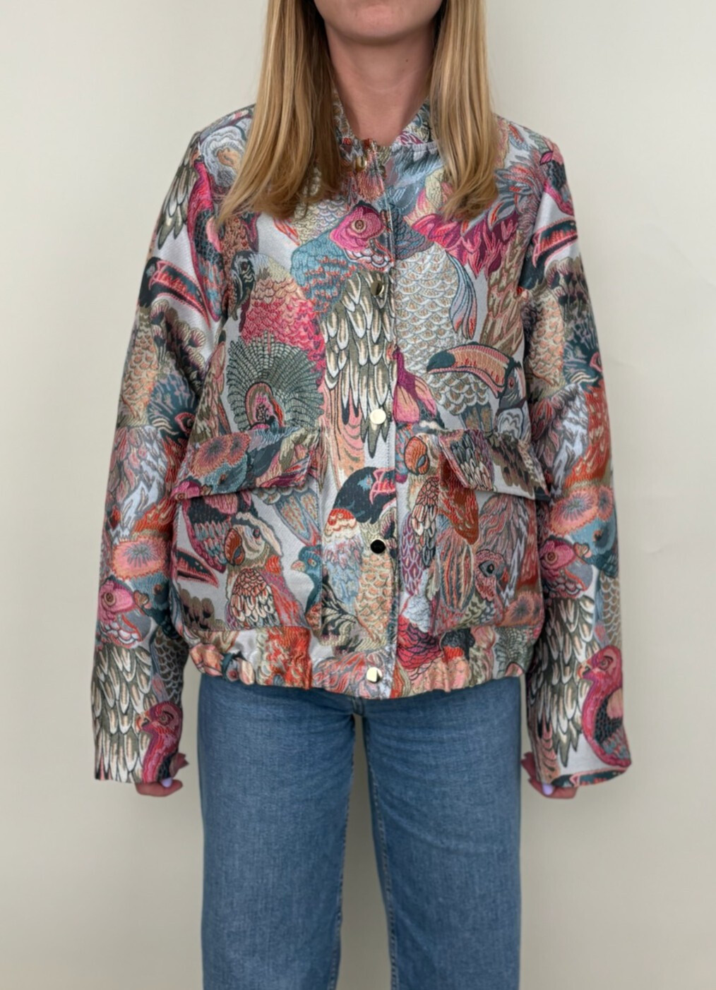 Mayorista Kzell Paris - Chaqueta metálica de patrón jacquard