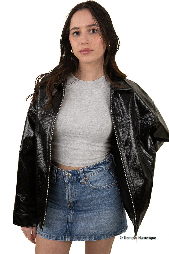 Wholesaler Kzell Paris - Shiny leather fake jacket