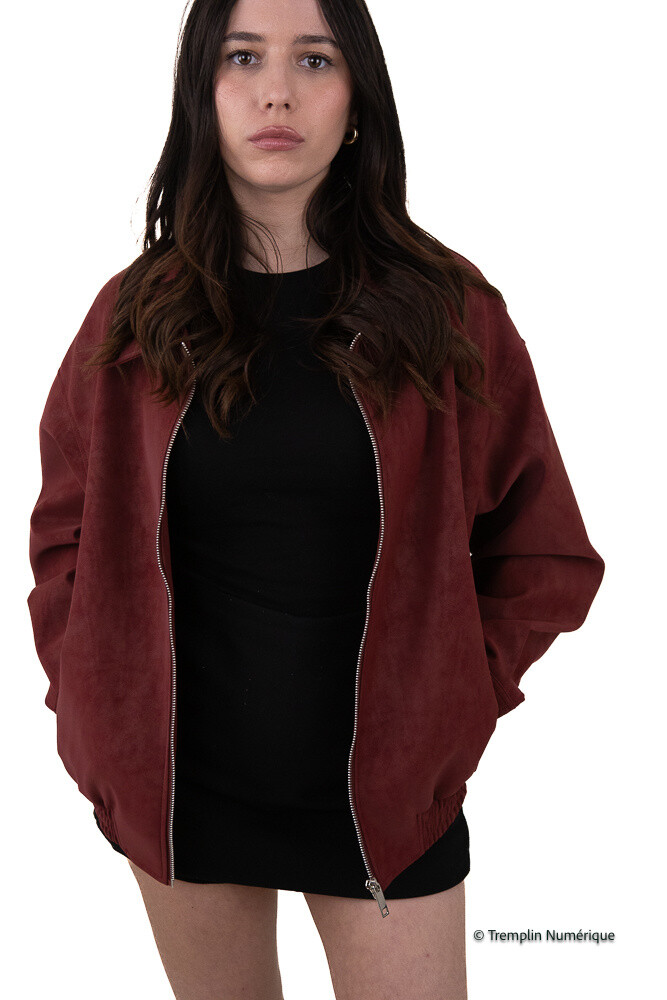 Wholesaler Kzell Paris - OVERSIZED SUEDE-EFFECT JACKET