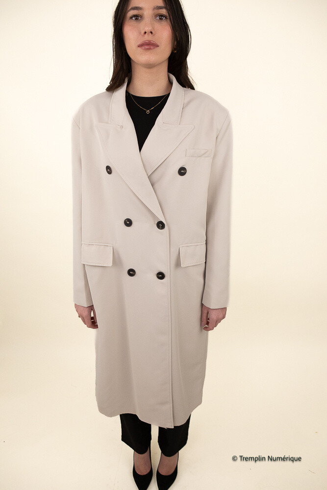 Grossista Kzell Paris - CAPPOTTO OVERSIZE CON CHIUSURA A INCROCIO