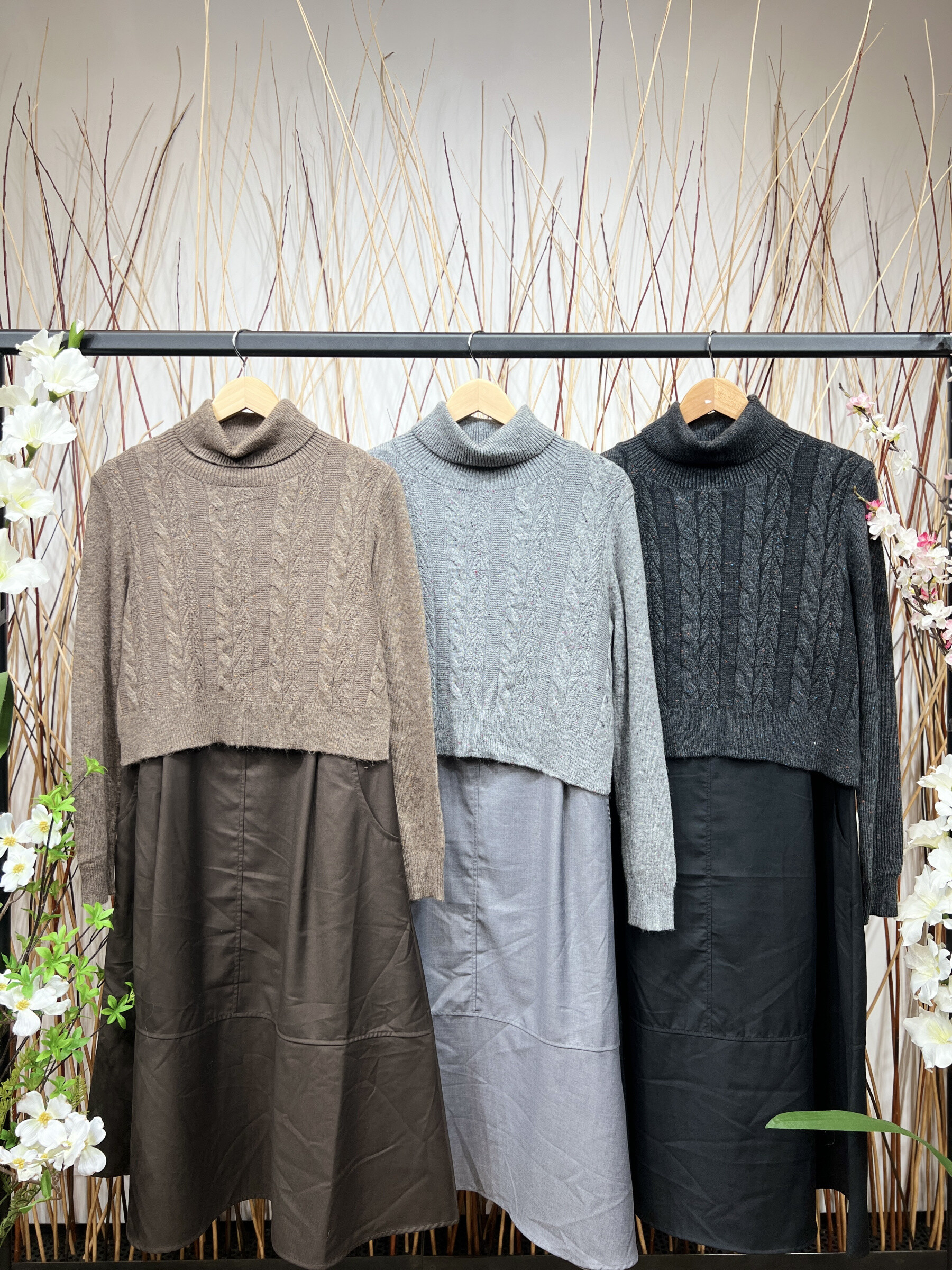 Wholesaler L'Emotion - Sweater and CROPPED ROTE DRESS TRICOT TRICOT TRICOTH WHEED 36-46