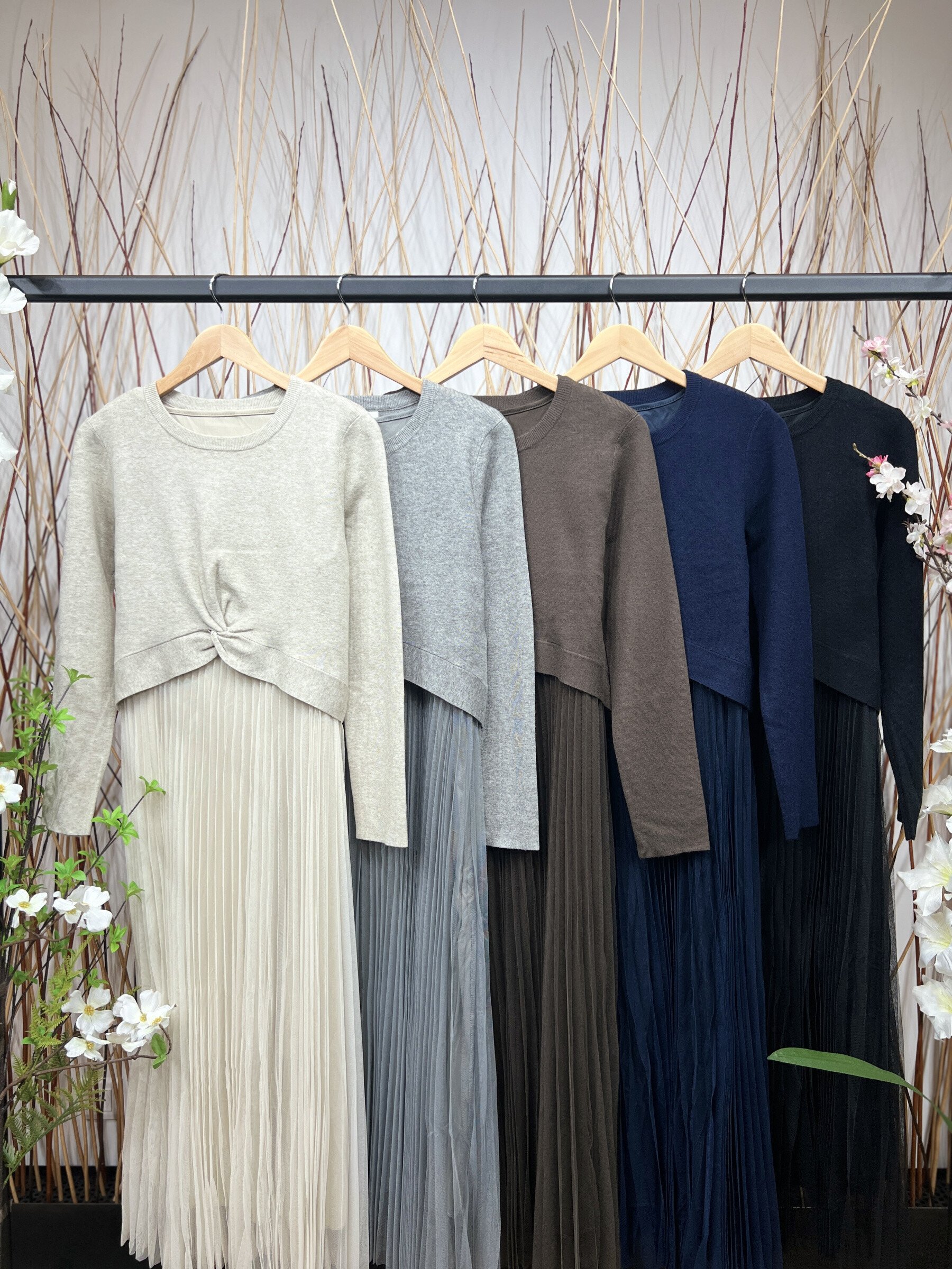 Wholesaler L'Emotion - CROPPED POLL TODE NOTE & Tulle Dress Size 36-48