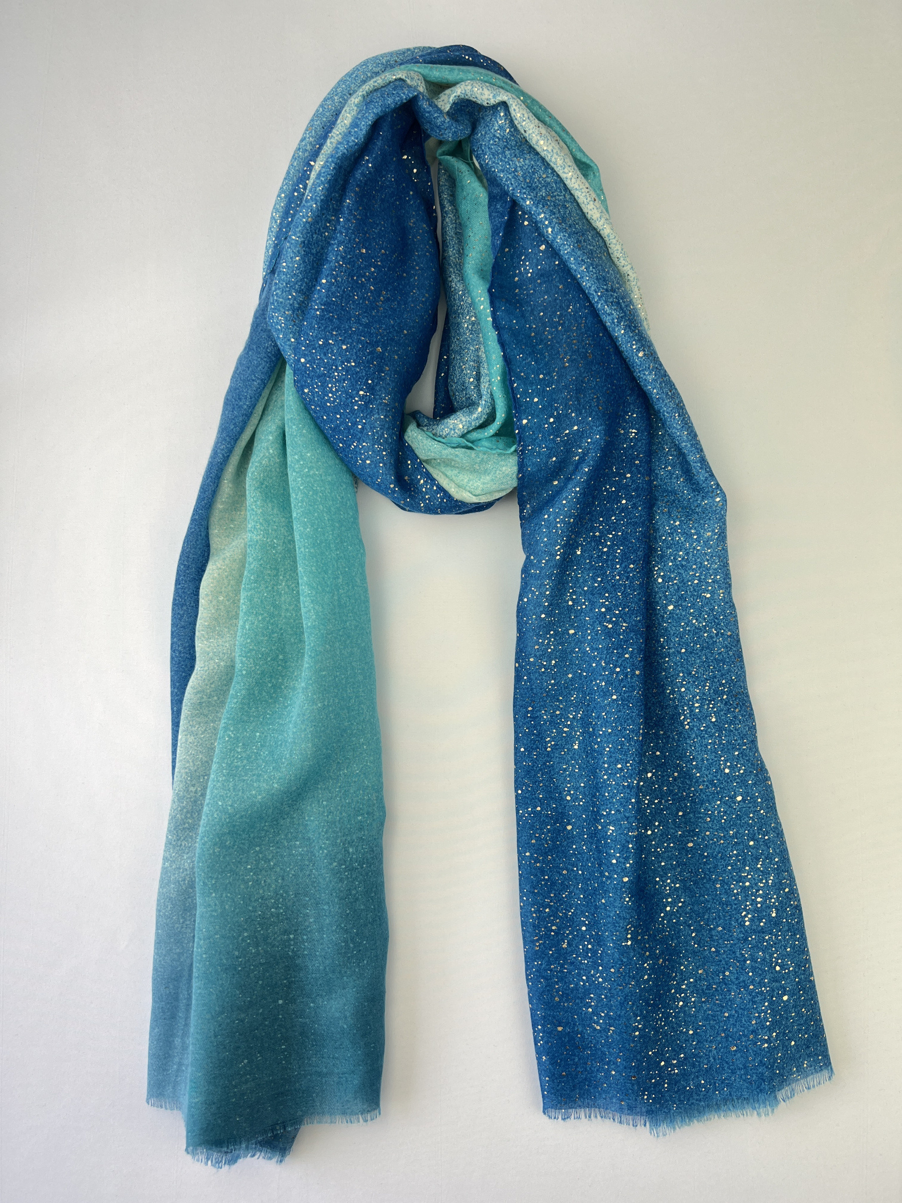 Wholesaler L'Emotion - Scarf with Silver Sequin Gradient Patterns