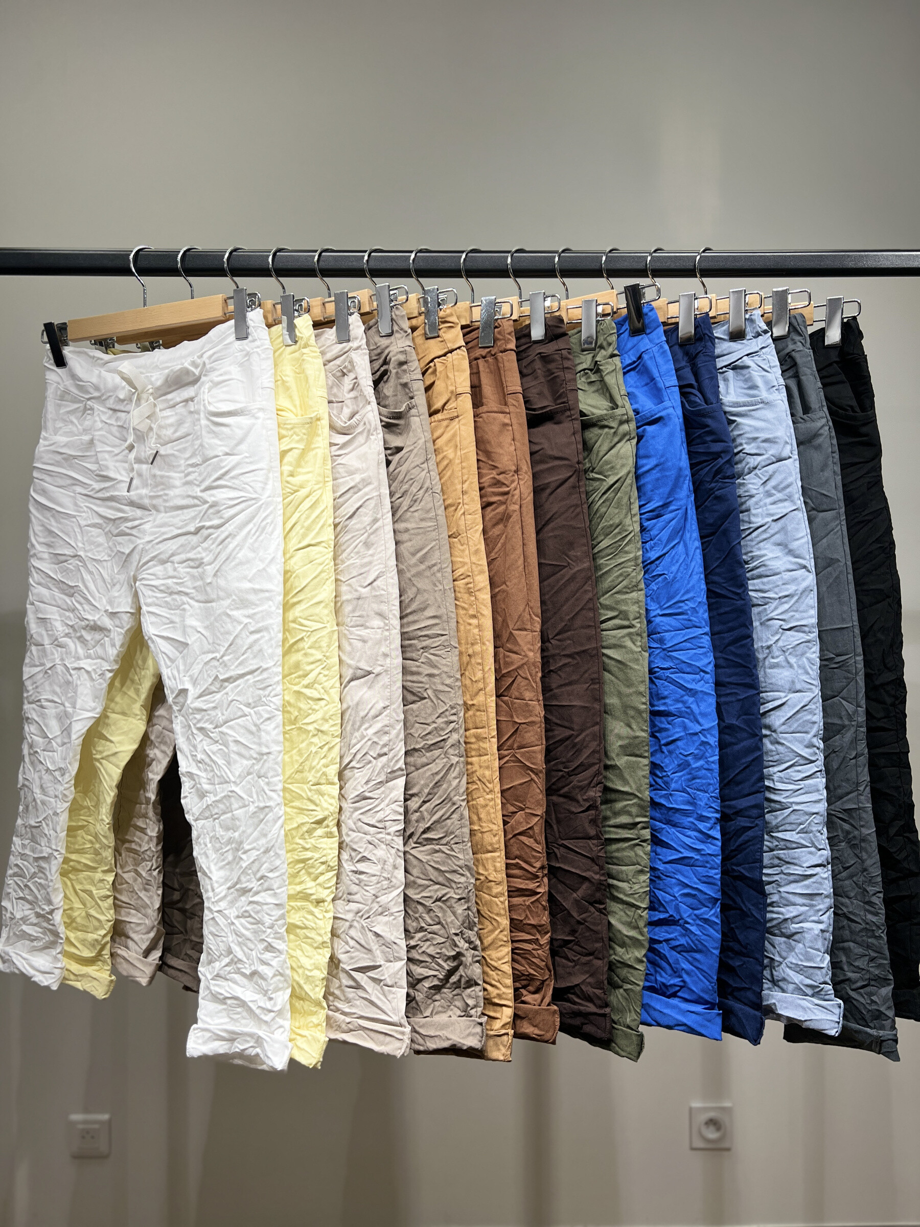 Wholesaler L'Emotion - Jegging pants in Cordelière in Viscose Strech Unique Size