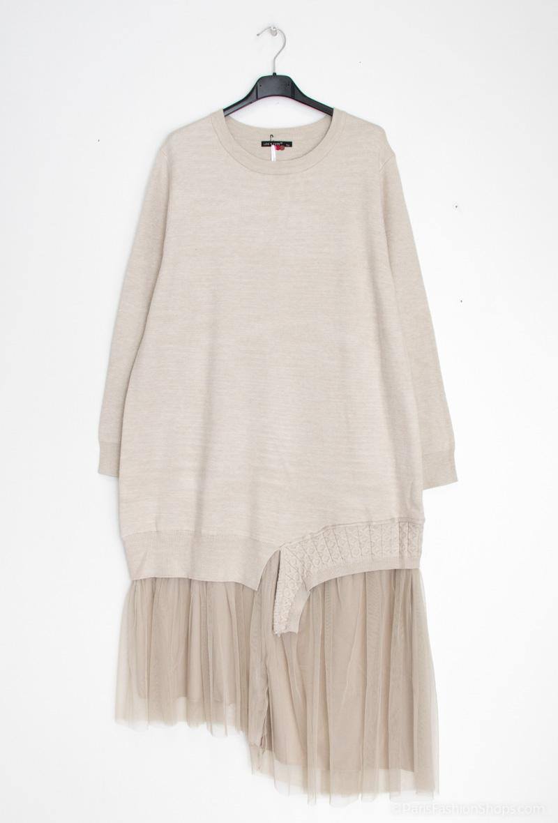 Wholesaler L'Emotion - Layered effect jumper dress