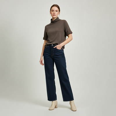 Grossiste L'Emotion - T-Shirt Confort Manche Longue Col Roulé 30% Laine 30% Angora Grossiste L'Emotion - T-Shirt Confort Manche Longue Col Roulé 30% Laine 30% Angora