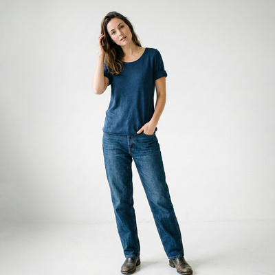 Grossiste L'Emotion - T-Shirt Manche Longue Col Rond 30% Laine 30% Angora Grossiste L'Emotion - T-Shirt Manche Longue Col Rond 30% Laine 30% Angora