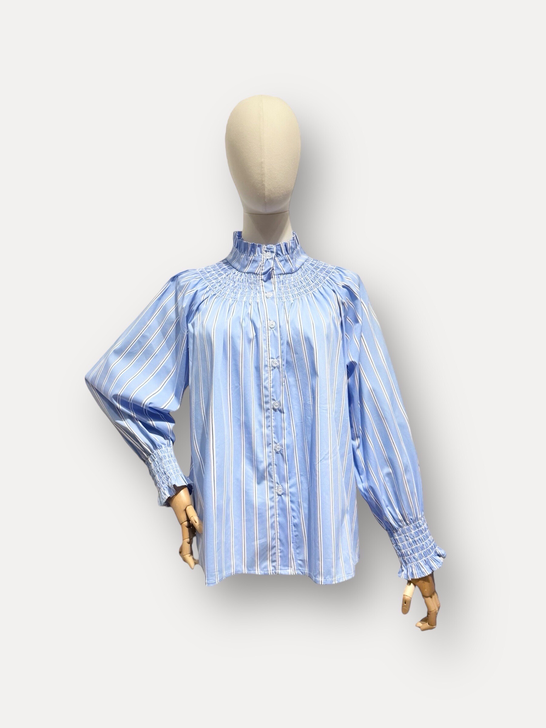 Grossiste L'ESSENTIEL - Chemise LILY À Rayures Manches Longues Avec Col Victorien