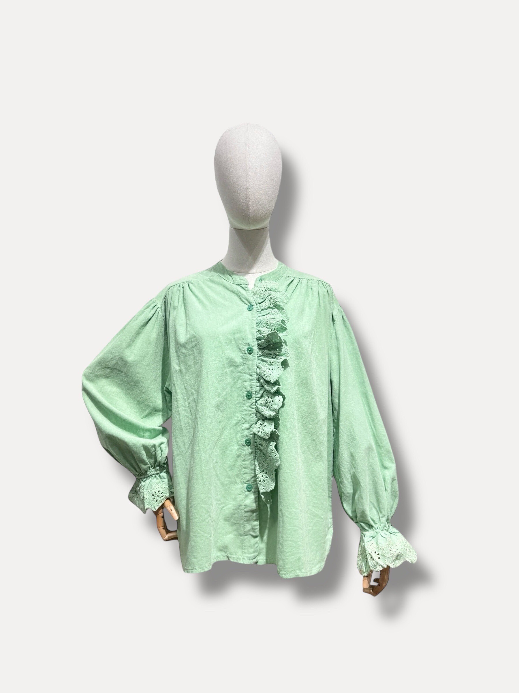 Grossiste L'ESSENTIEL - Chemise À Manches Longues Volant En Velours Cotelé