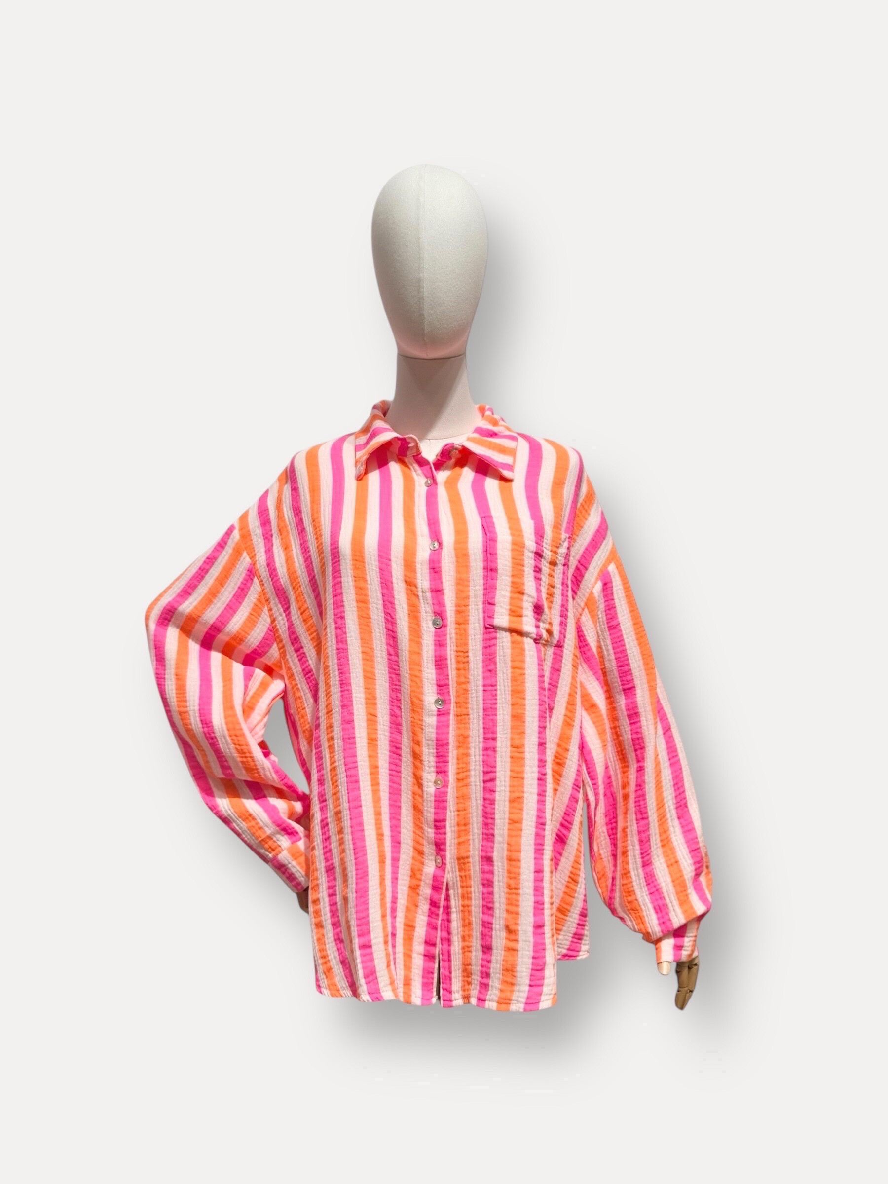 Grossiste L'ESSENTIEL - Chemise LYNN À Manches Longues Avec Rayures Coloré Fluo