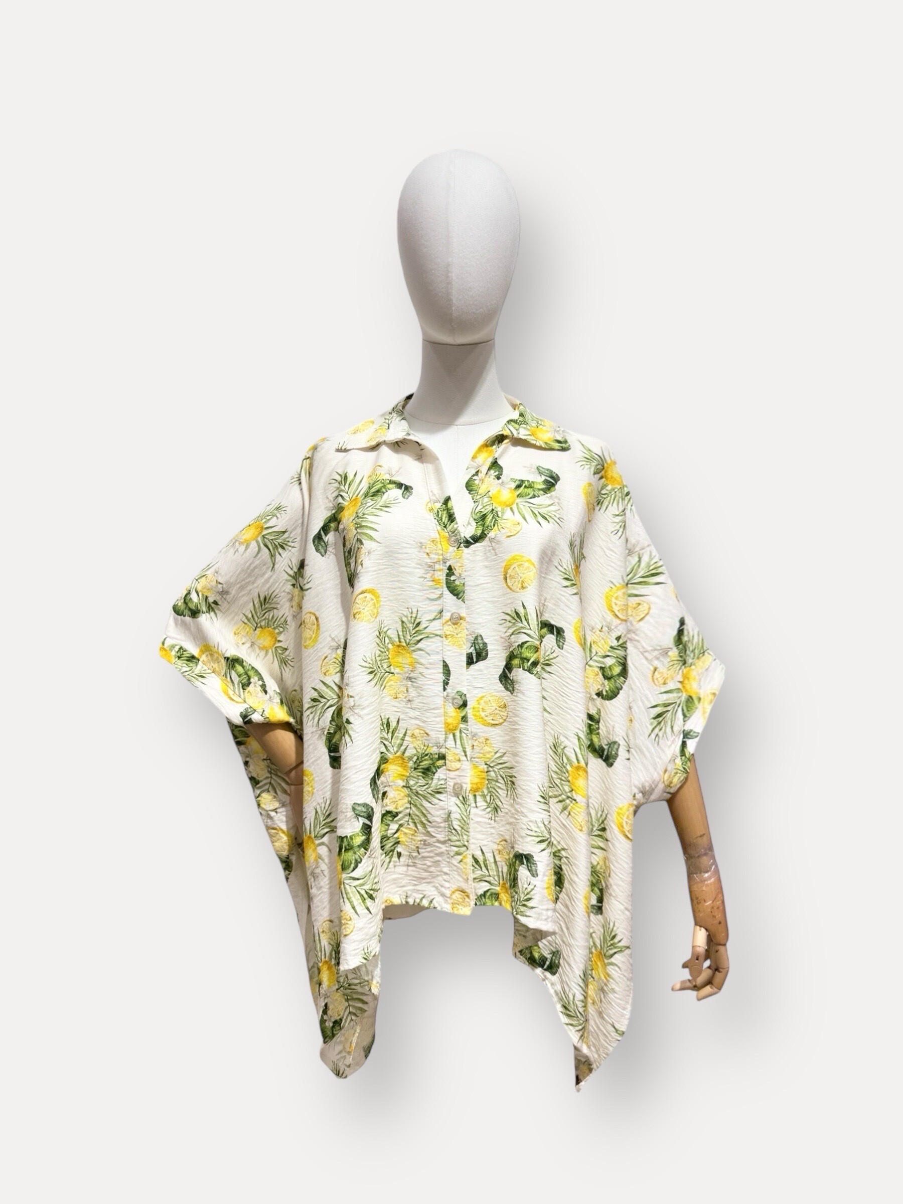 Mayorista L'ESSENTIEL - Vibra de camisa de verano con mangas cortas con sol de impresión