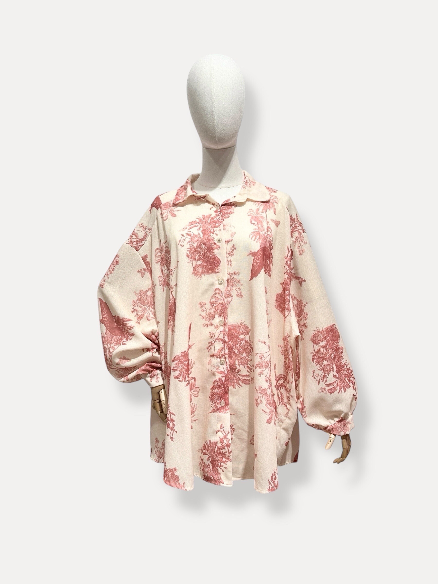Wholesaler L'ESSENTIEL - Long sleeve shirt with peacock print