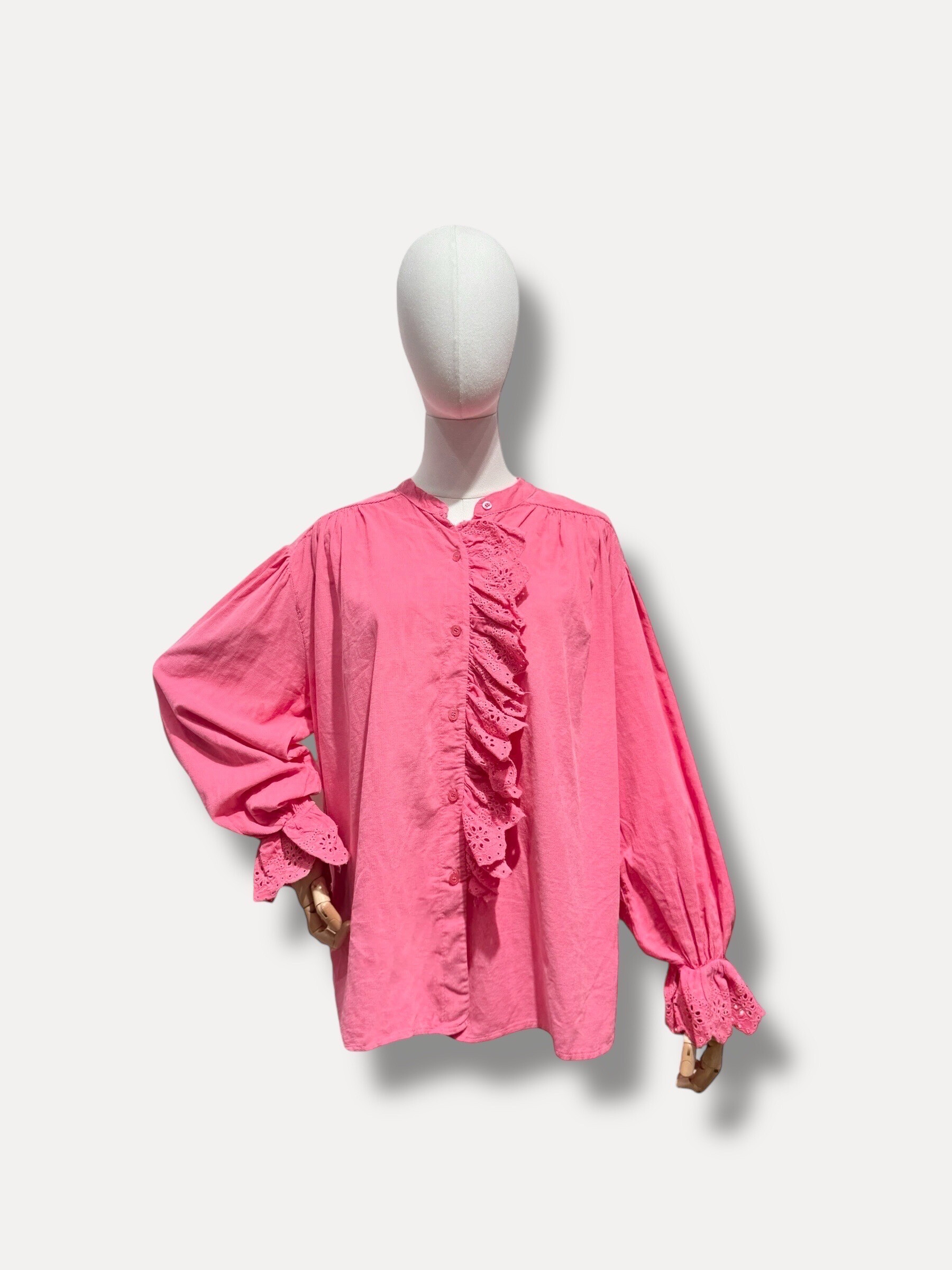 Grossiste L'ESSENTIEL - Chemise À Manches Longues Volant En Velours Cotelé