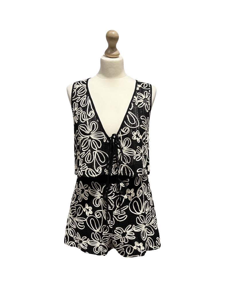 Grossiste L'ESSENTIEL - Ensemble TOP & SHORT En Broderie Fleur