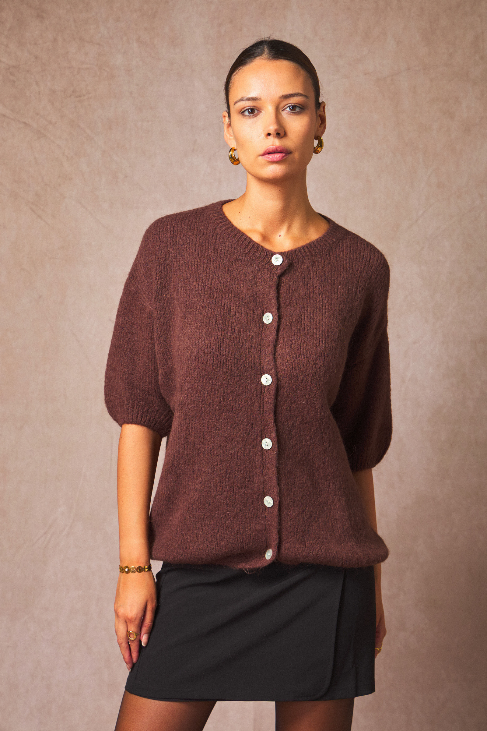 Grossiste L'ESSENTIEL - Gilet Uni À Manches Courtes Douce