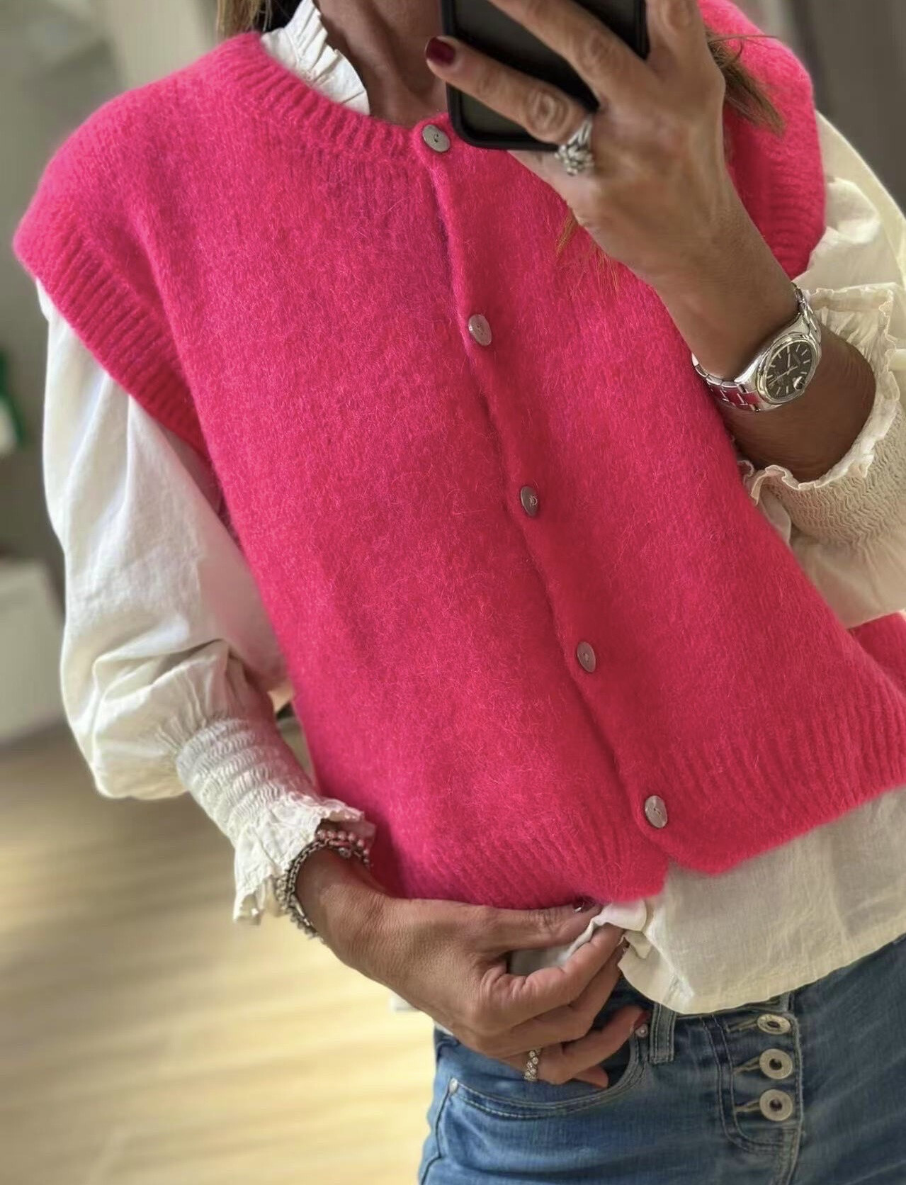 Grossiste L'ESSENTIEL - Gilet Sans Manches À Boutons Très Agréable