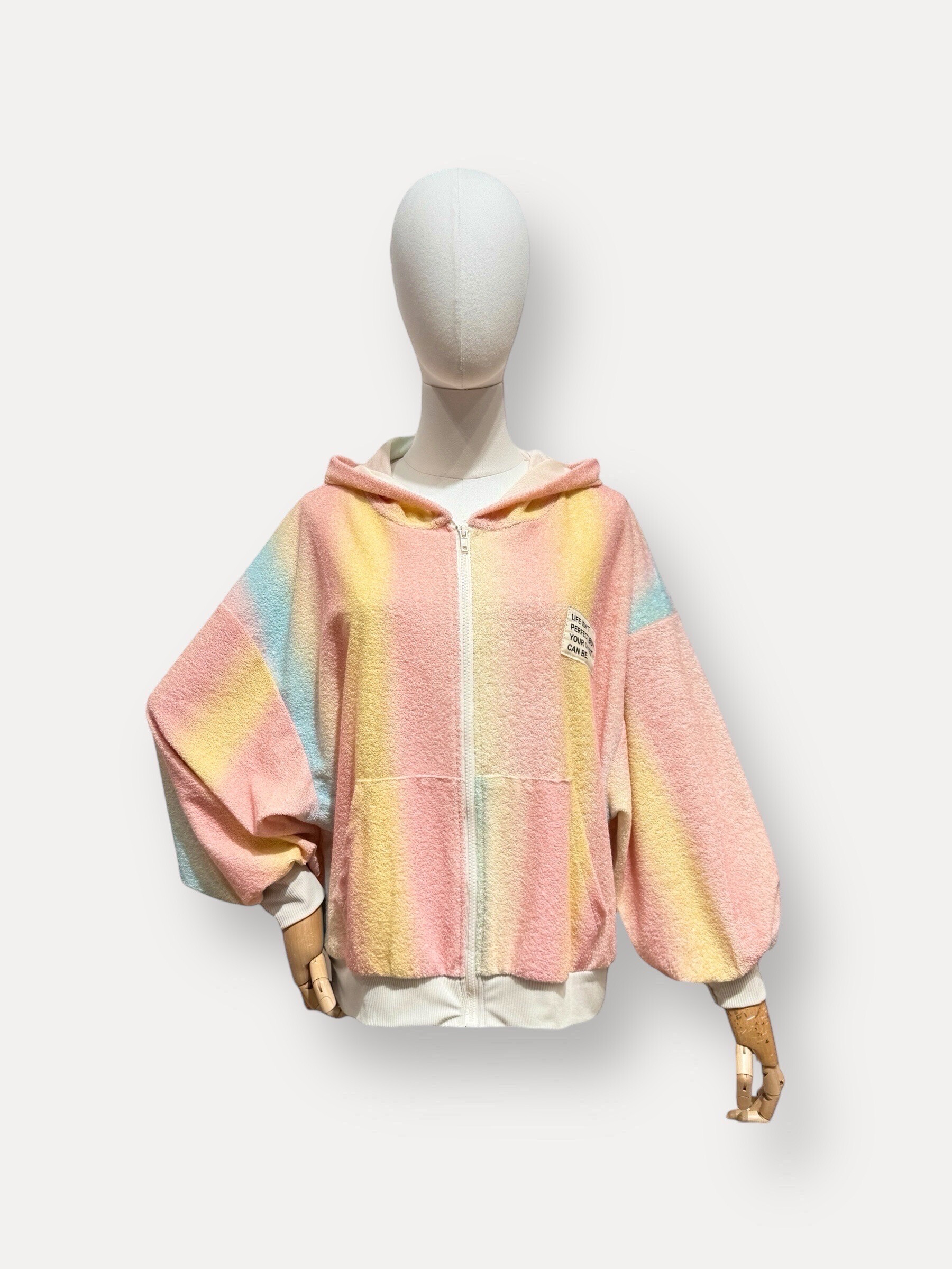 Grossista L'ESSENTIEL - Gilet ÉLOÏSE a Maniche Lunghe Multicolor con Cappuccio