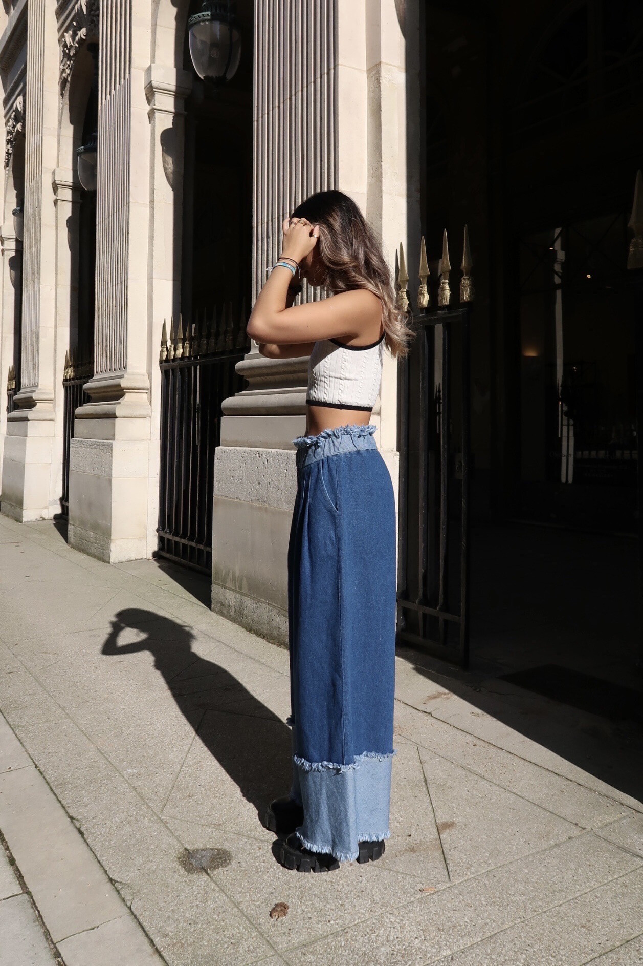 Wholesaler L'ESSENTIEL - Baggy Jean Pants With Elastic Waist