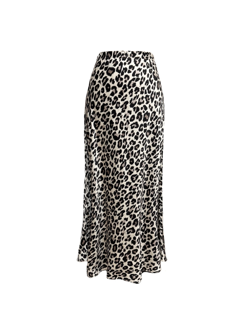 Wholesaler L'ESSENTIEL - SITA Sirene Leopard Print Satin Skirt
