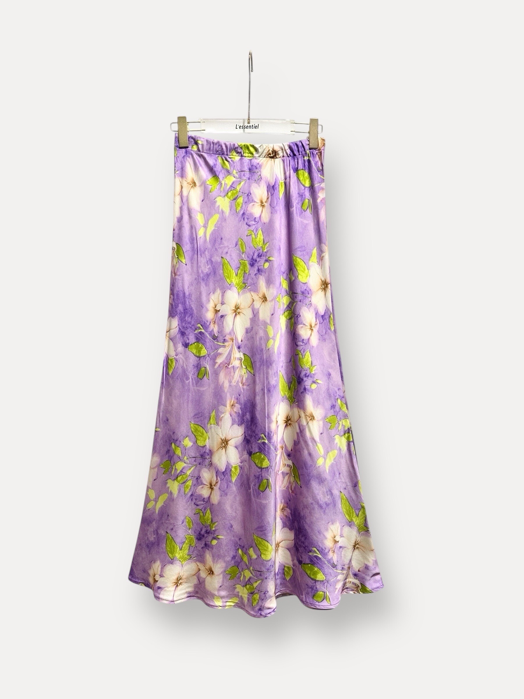 Grossiste L'ESSENTIEL - Jupe LAURA Sirène Imprimé Florale Satiné