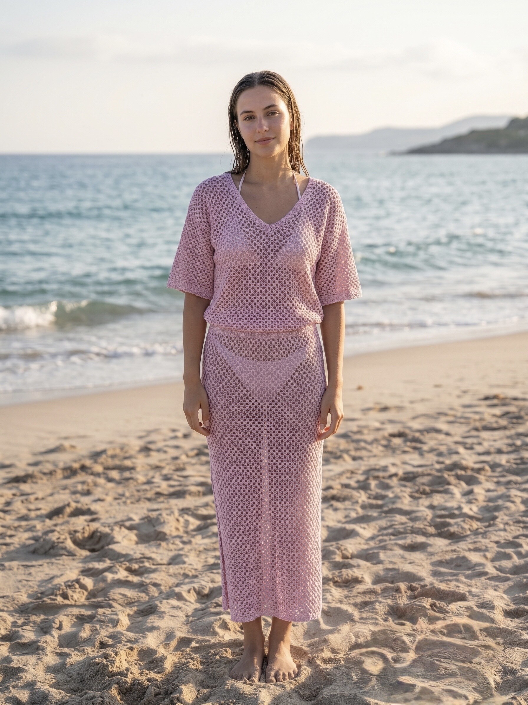 Grossiste L'ESSENTIEL - Jupe Taille Haute En Crochet Apres Plage