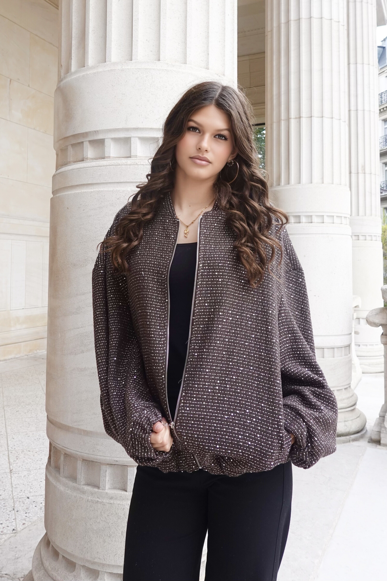 Großhändler L'ESSENTIEL - Mantel im Star-Bomber-Stil