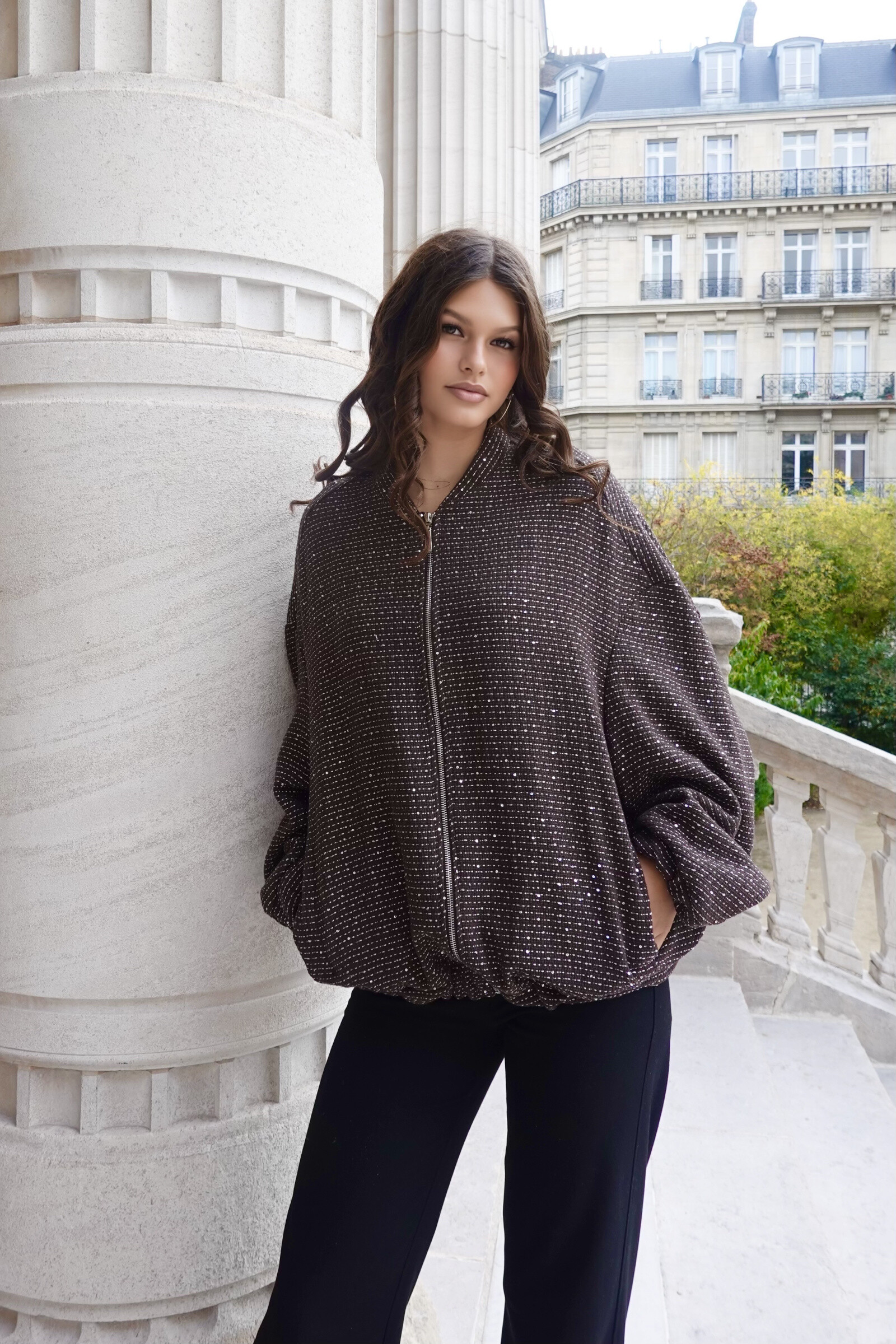 Wholesaler L'ESSENTIEL - Star Bomber Style Coat
