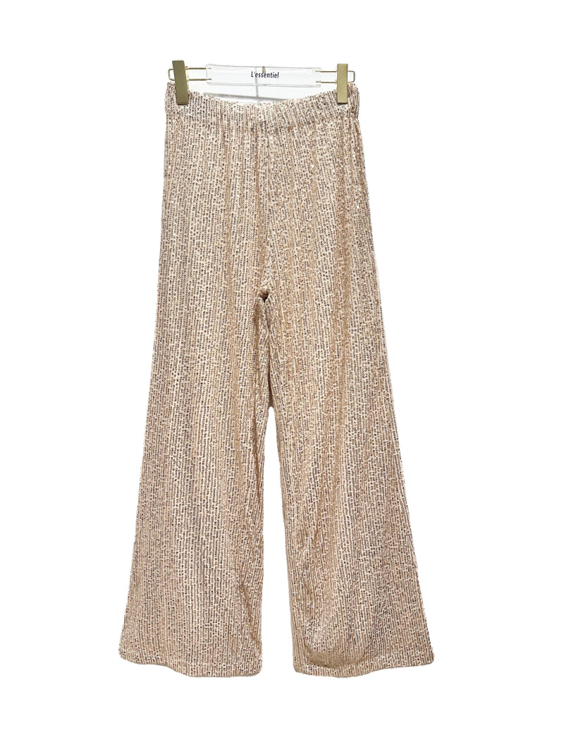 Wholesaler L'ESSENTIEL - High Waist Sequin Evening Wide Leg Trousers