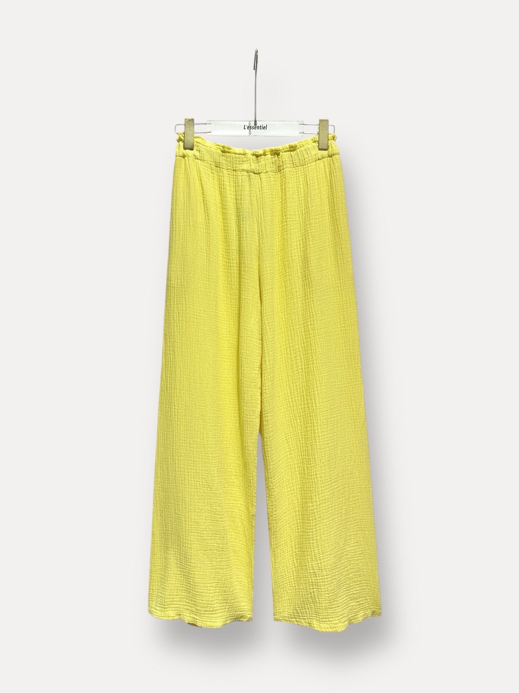 Wholesaler L'ESSENTIEL - Classic wide pants united in cotton gauze