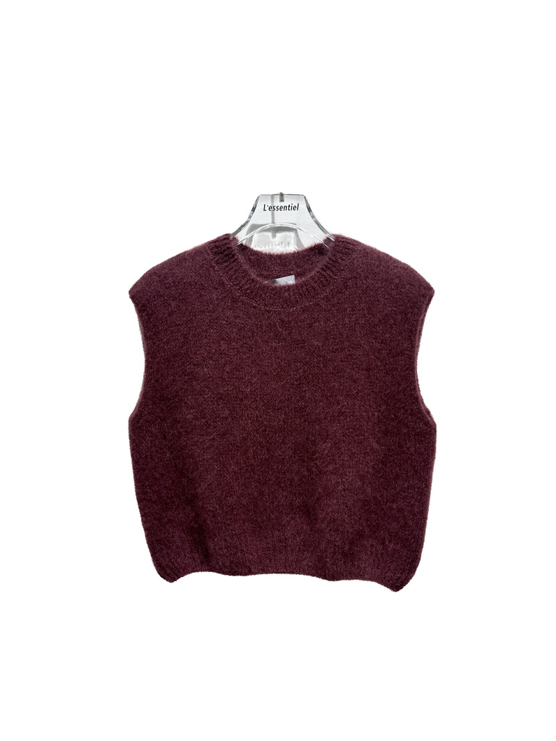 Grossiste L'ESSENTIEL - Petit Pull Uni En Mohair Sans Manches