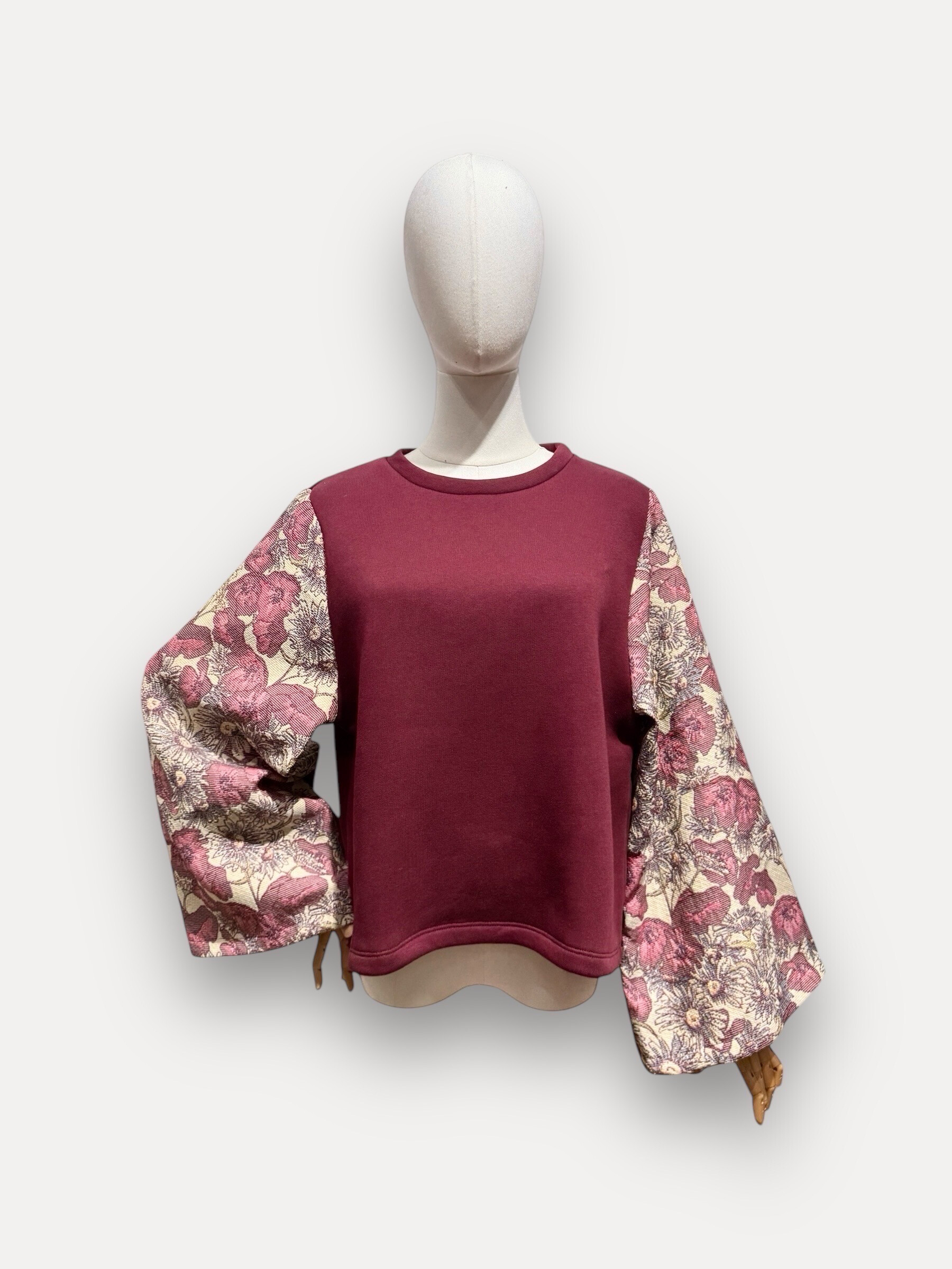 Grossiste L'ESSENTIEL - Pull ROMANE À Manches Large En Jacquard Fleuris