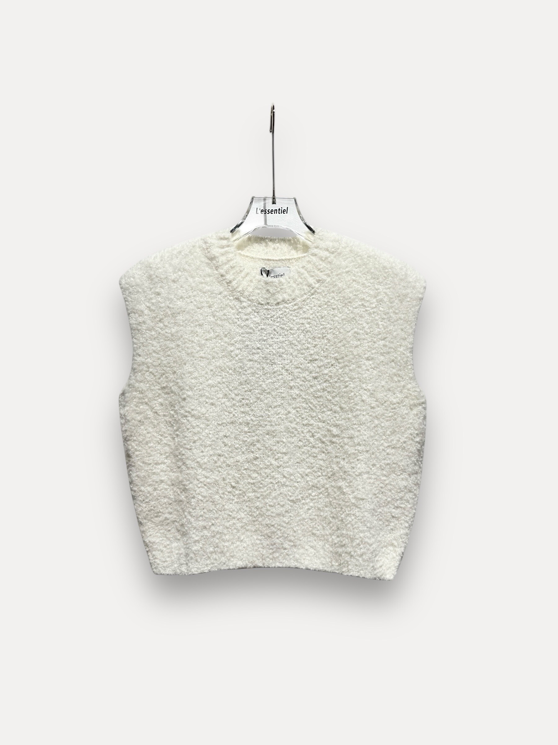 Wholesaler L'ESSENTIEL - Soft Plain Sleeveless Sweater With Round Neck