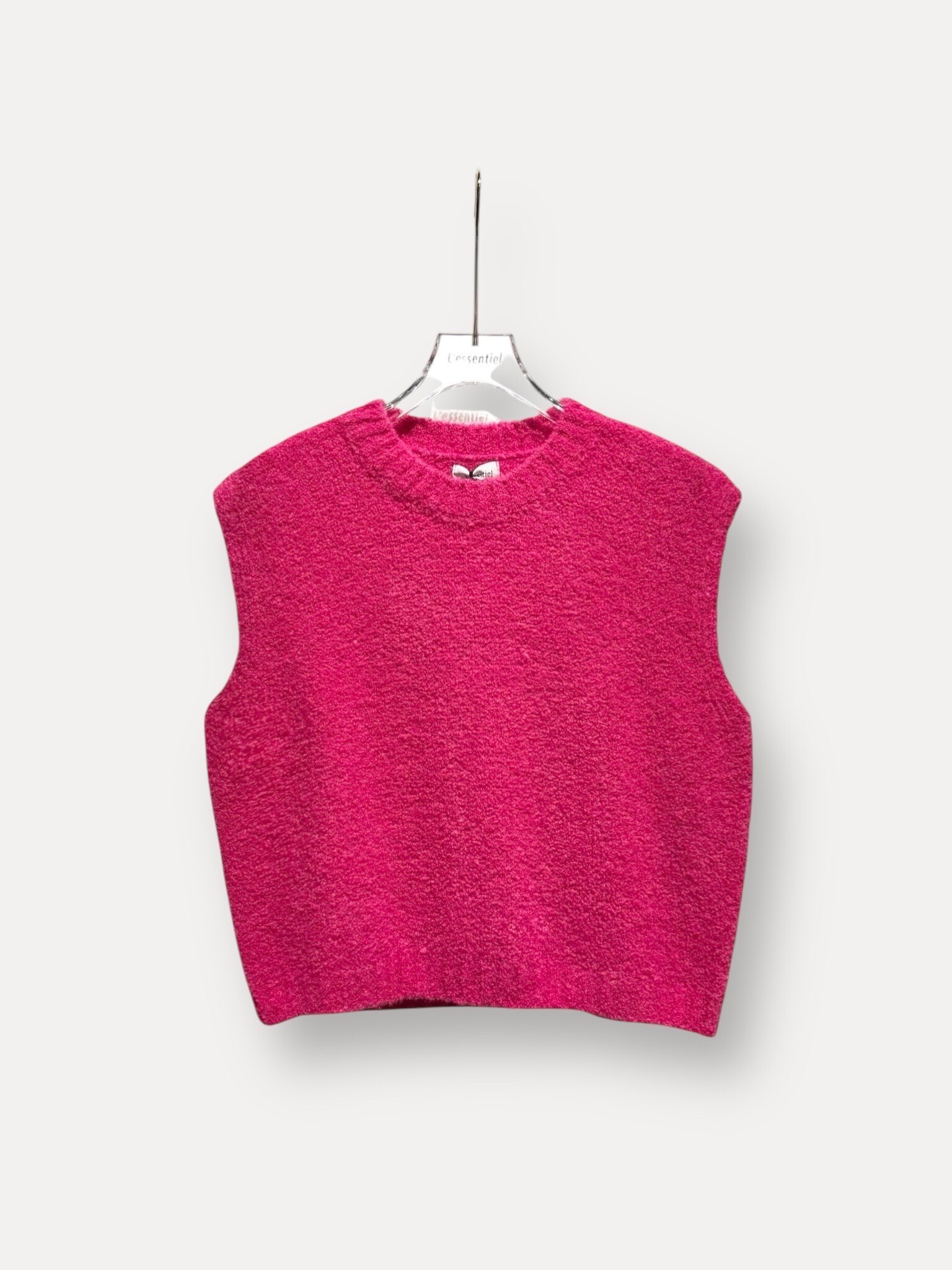 Grossiste L'ESSENTIEL - Pull Doux Uni Sans Manches Avec Col Rond