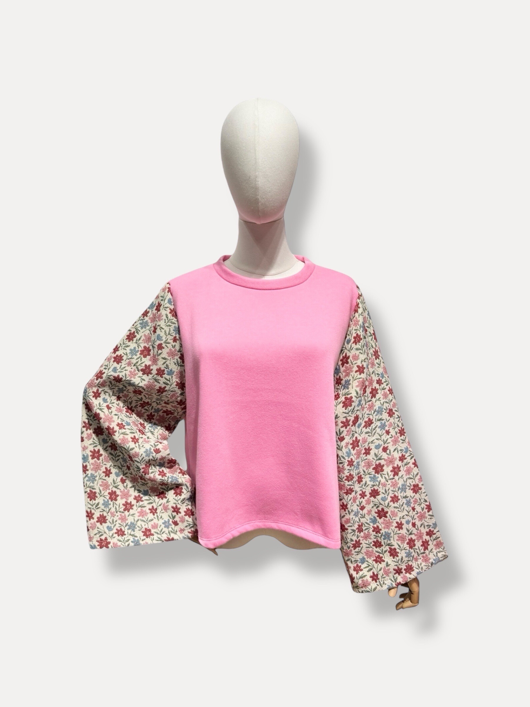 Grossiste L'ESSENTIEL - Pull À Manches Longues Évasée À Motif Jacquard Fleuris