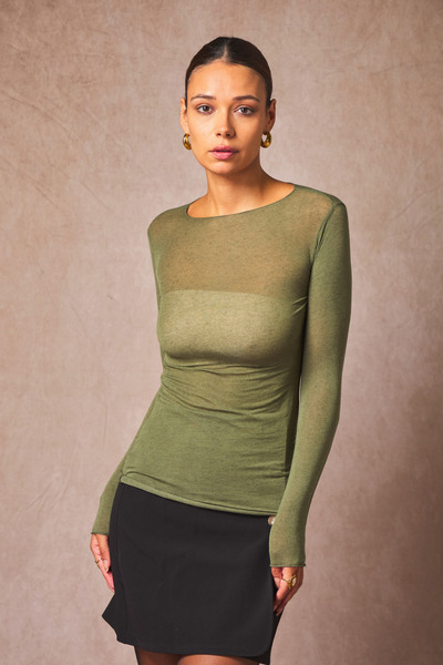 Grossiste L'ESSENTIEL - Sous Pull OPHÉLIE Uni En Cachemire À Manches Longues En Col Rond Grossiste L'ESSENTIEL - Sous Pull OPHÉLIE Uni En Cachemire À Manches Longues En Col Rond