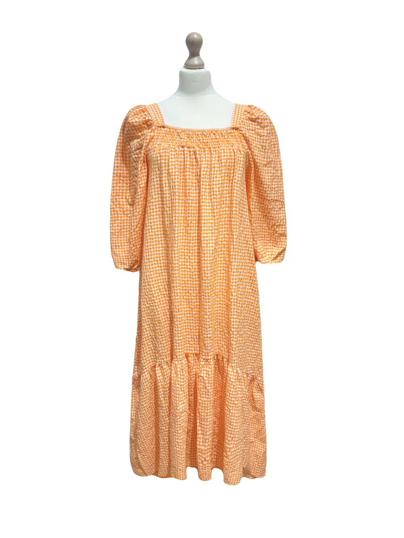 Mayorista L'ESSENTIEL - Vestido estilo guinga arrugado