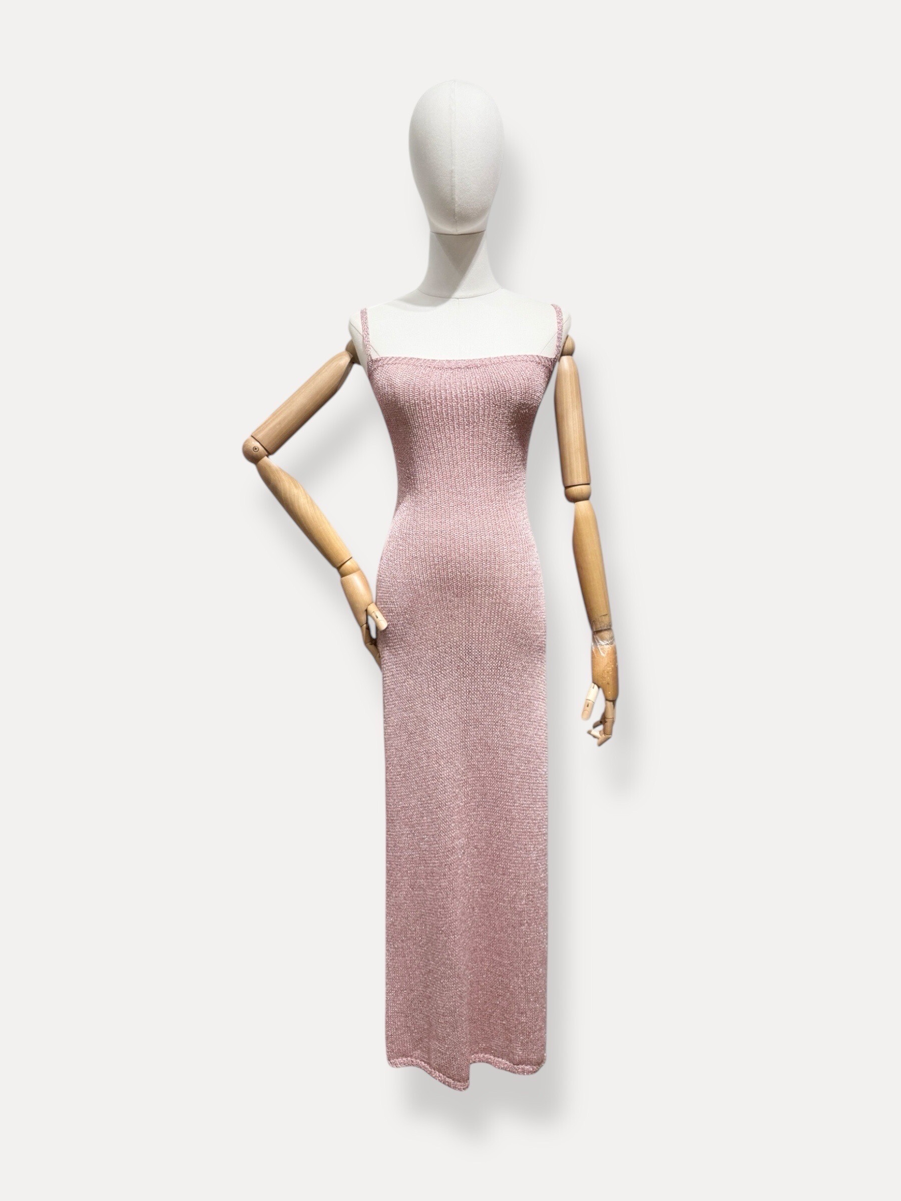Wholesaler L'ESSENTIEL - Long aphrodite dress with openwork mesh and open back lace back