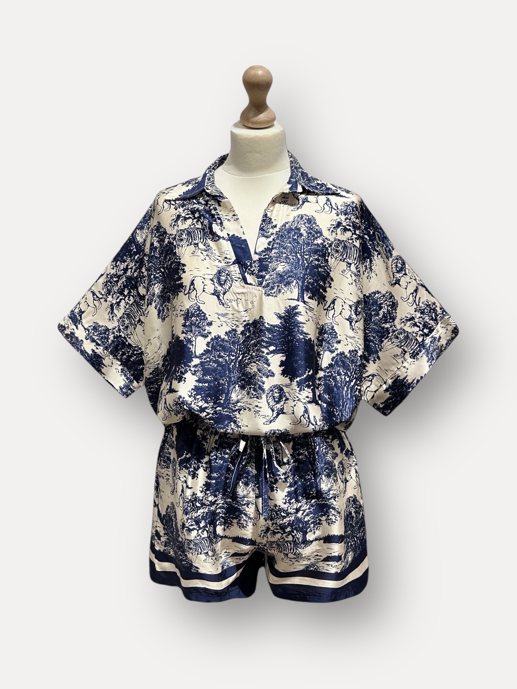 Grossiste L'ESSENTIEL - Short CHRISTINA Imprimé Toile De Jouy