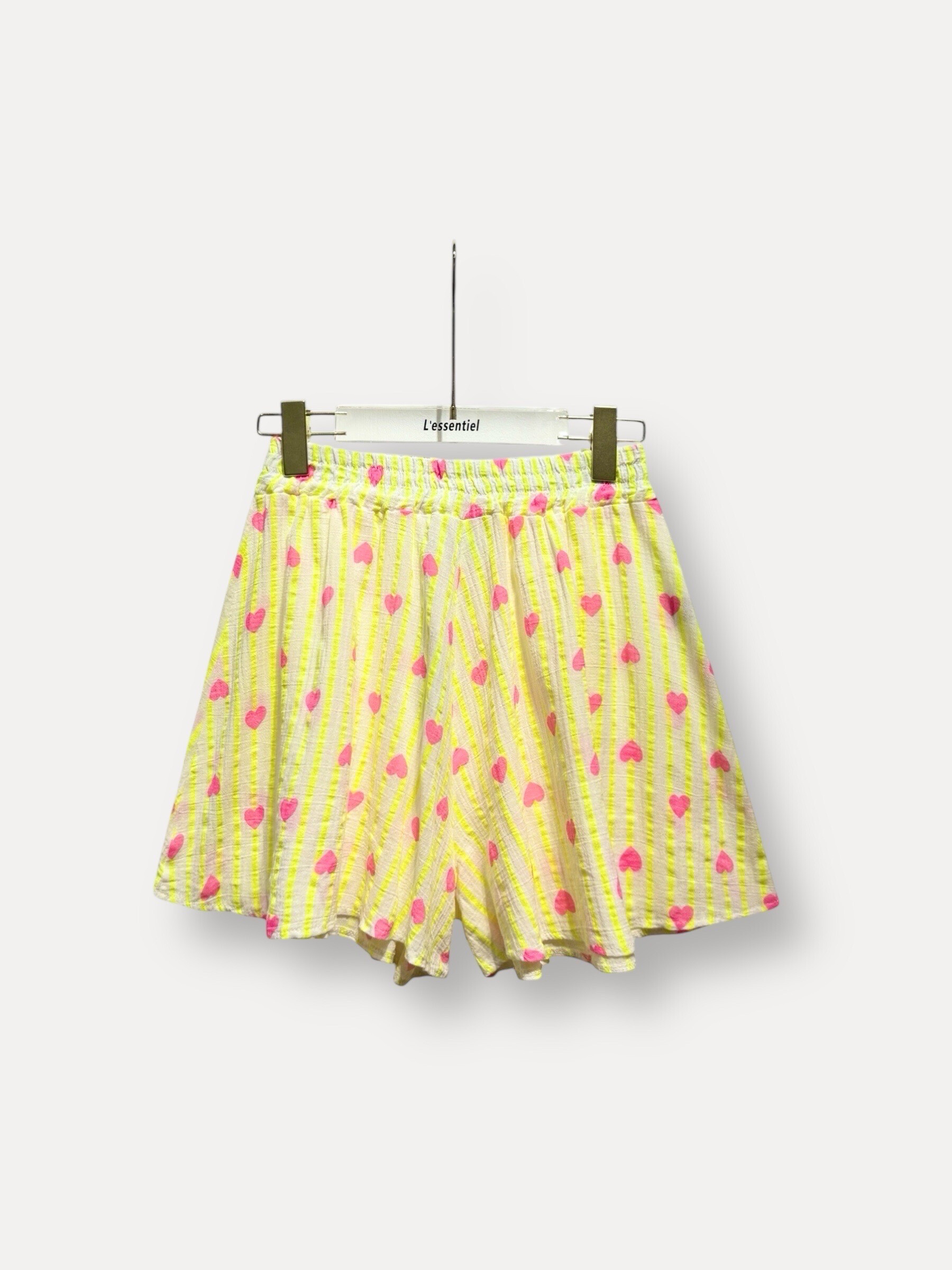 Grossista L'ESSENTIEL - Short MATHILE Pantaloncini a vita alta con righe fluorescenti e cuore