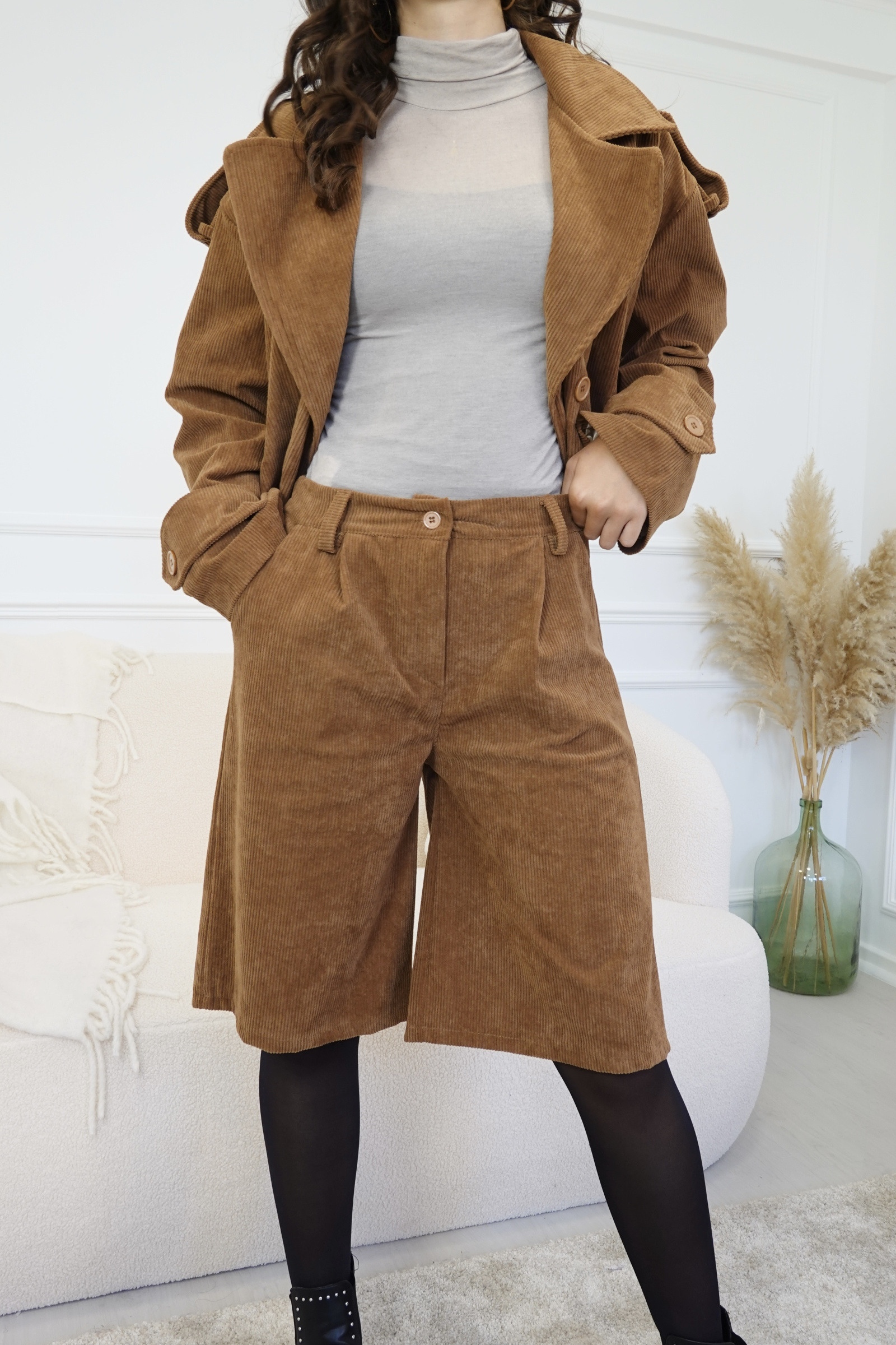 Großhändler L'ESSENTIEL - MAÉ Lange Cord-Shorts