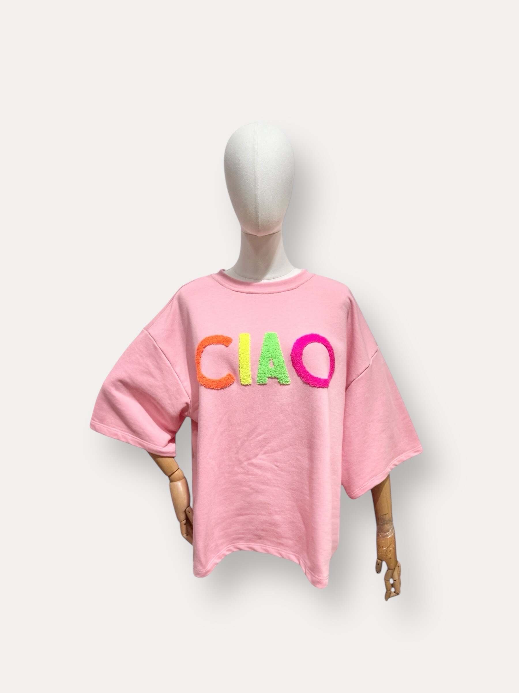 Grossiste L'ESSENTIEL - Sweat CIAO Coloré À Manches Courtes Uni