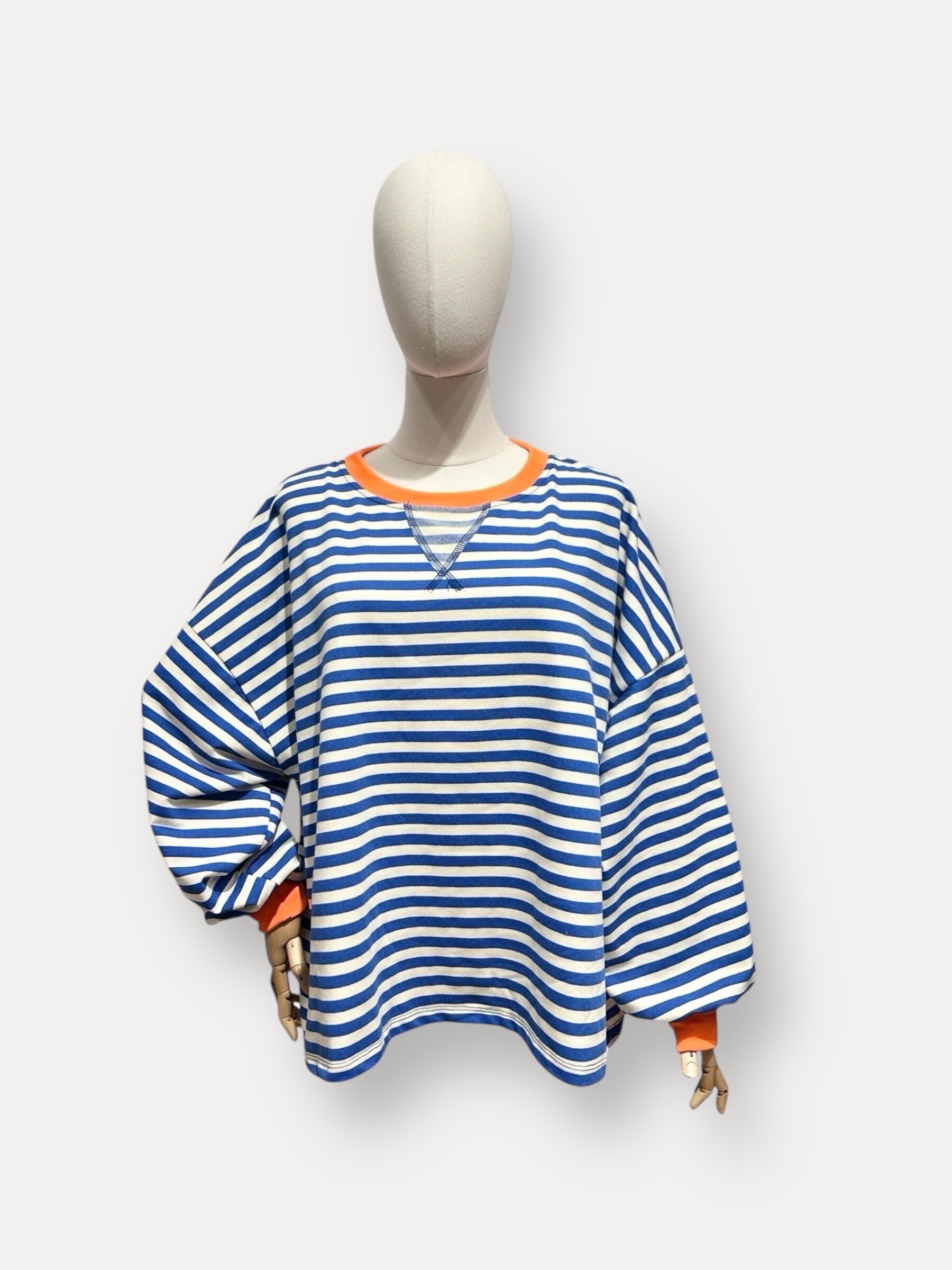 Wholesaler L'ESSENTIEL - T-shirt with long sleeve sailor with colored border