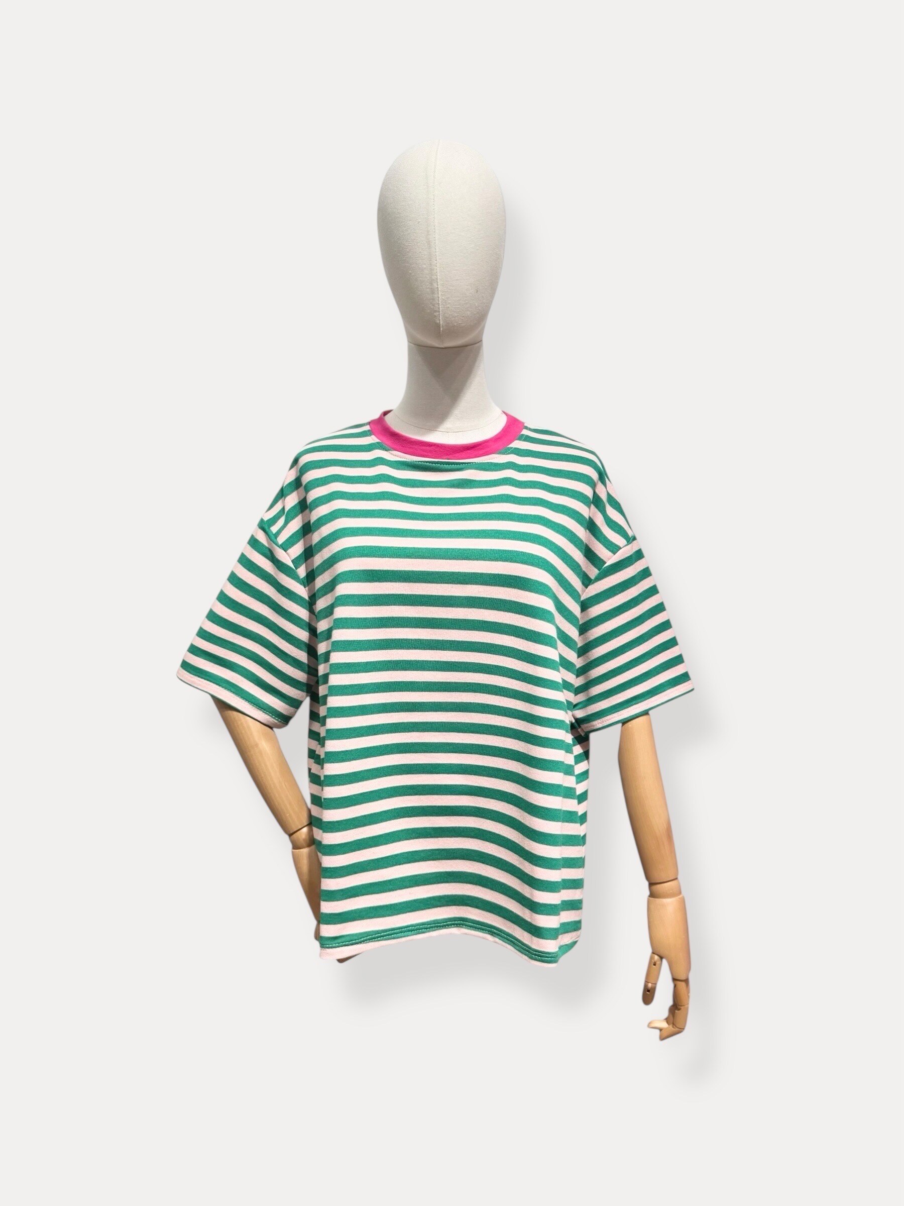 Mayorista L'ESSENTIEL - Camiseta de Manga Corta con Cuello Náutico Colorido