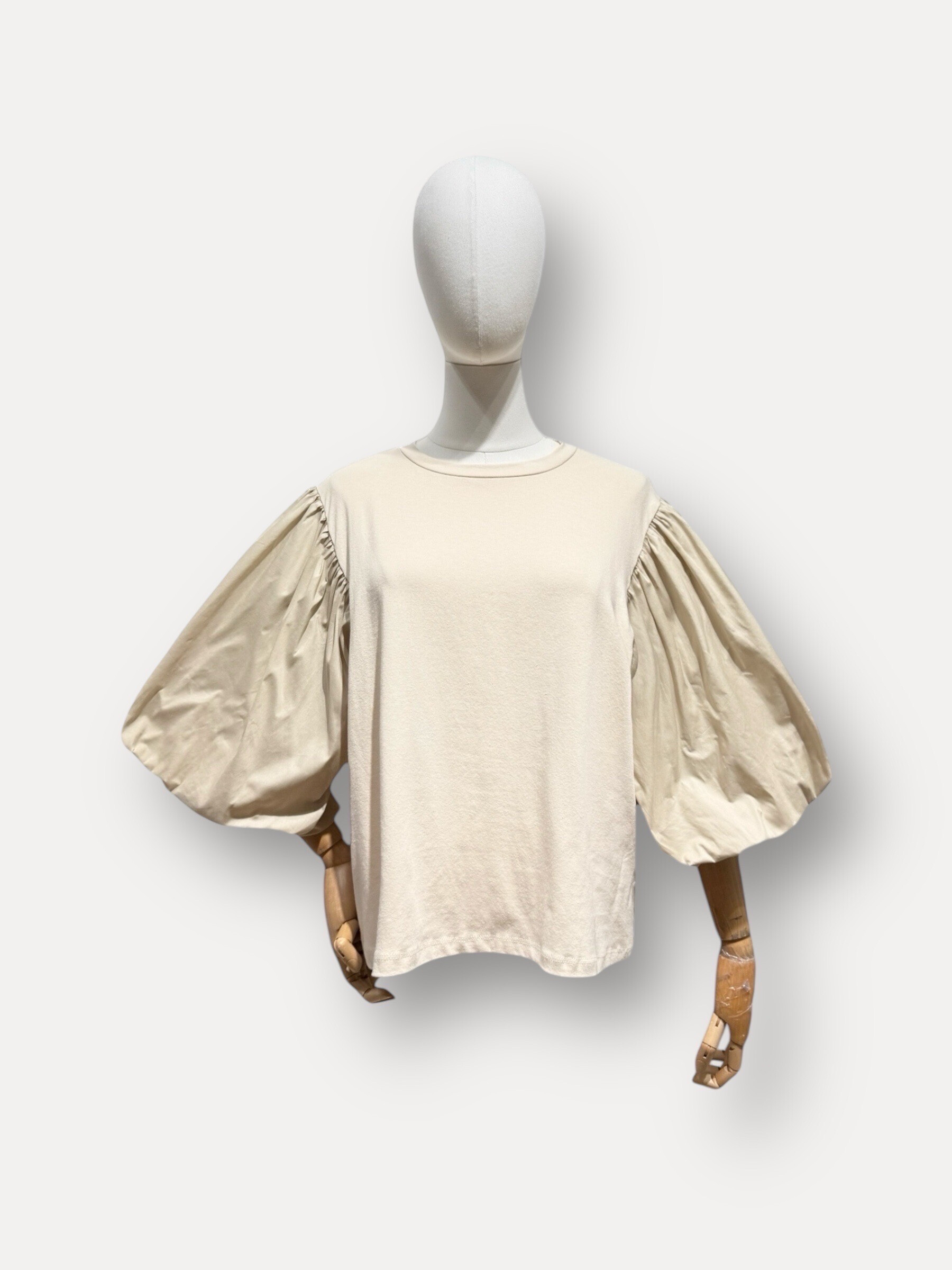 Grossiste L'ESSENTIEL - T-Shirt AURÉLIA Uni À Manches 3/4 Ballon Évasée