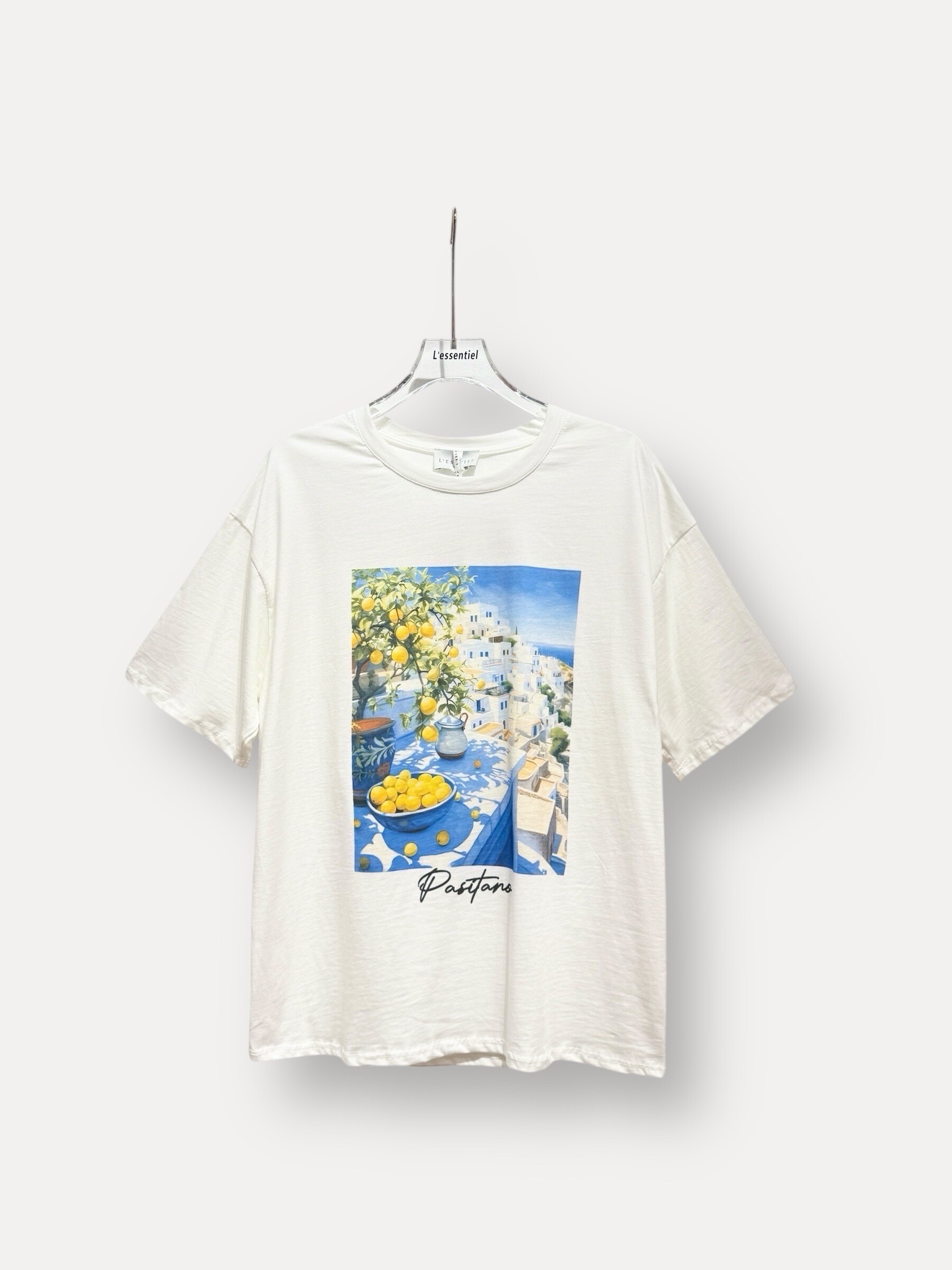 Mayorista L'ESSENTIEL - Camiseta Que tengas un buen día con mangas cortas con patrón de cereza