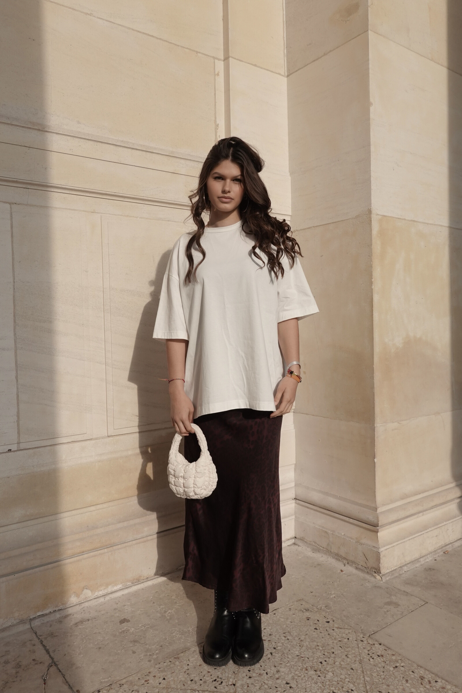 Mayorista L'ESSENTIEL - Camiseta básica oversize con mangas 3/4