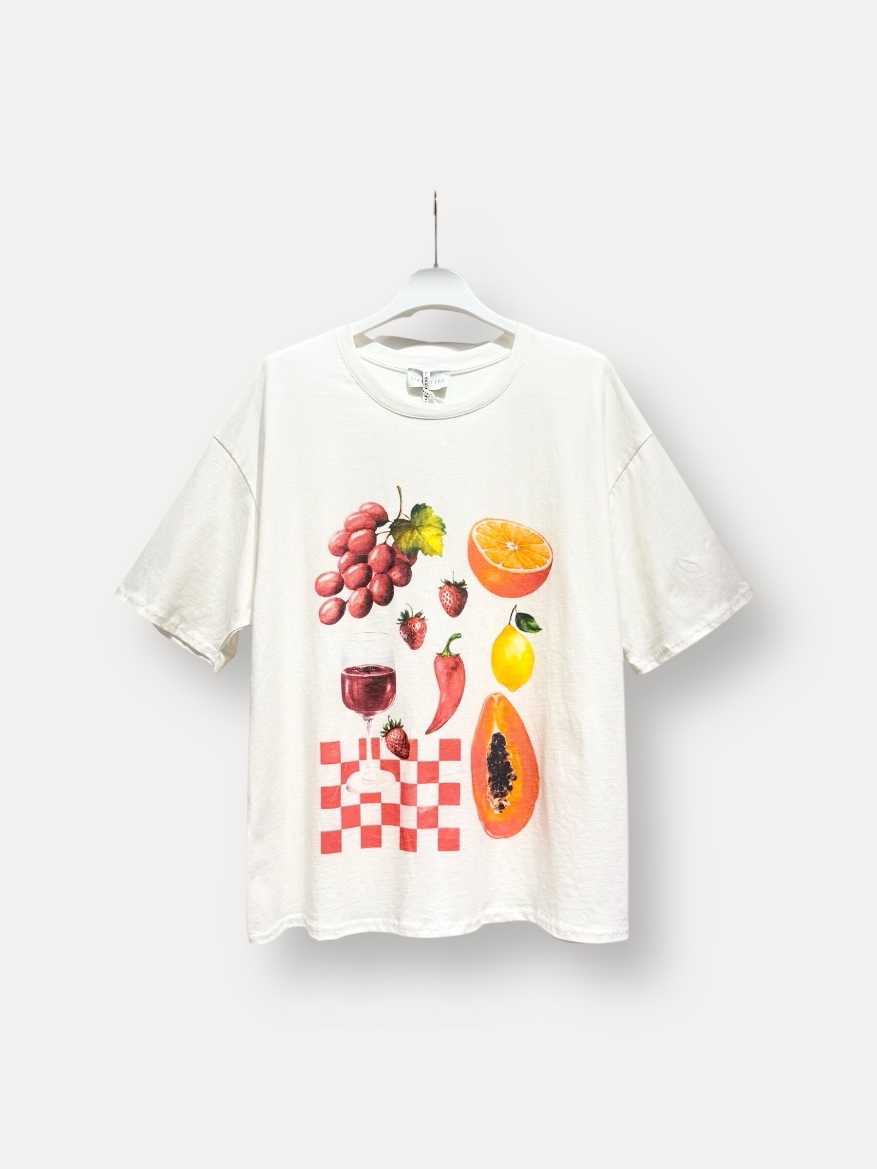 Grossista L'ESSENTIEL - T-shirt Capri Aragosta con pattern di aragosta corta