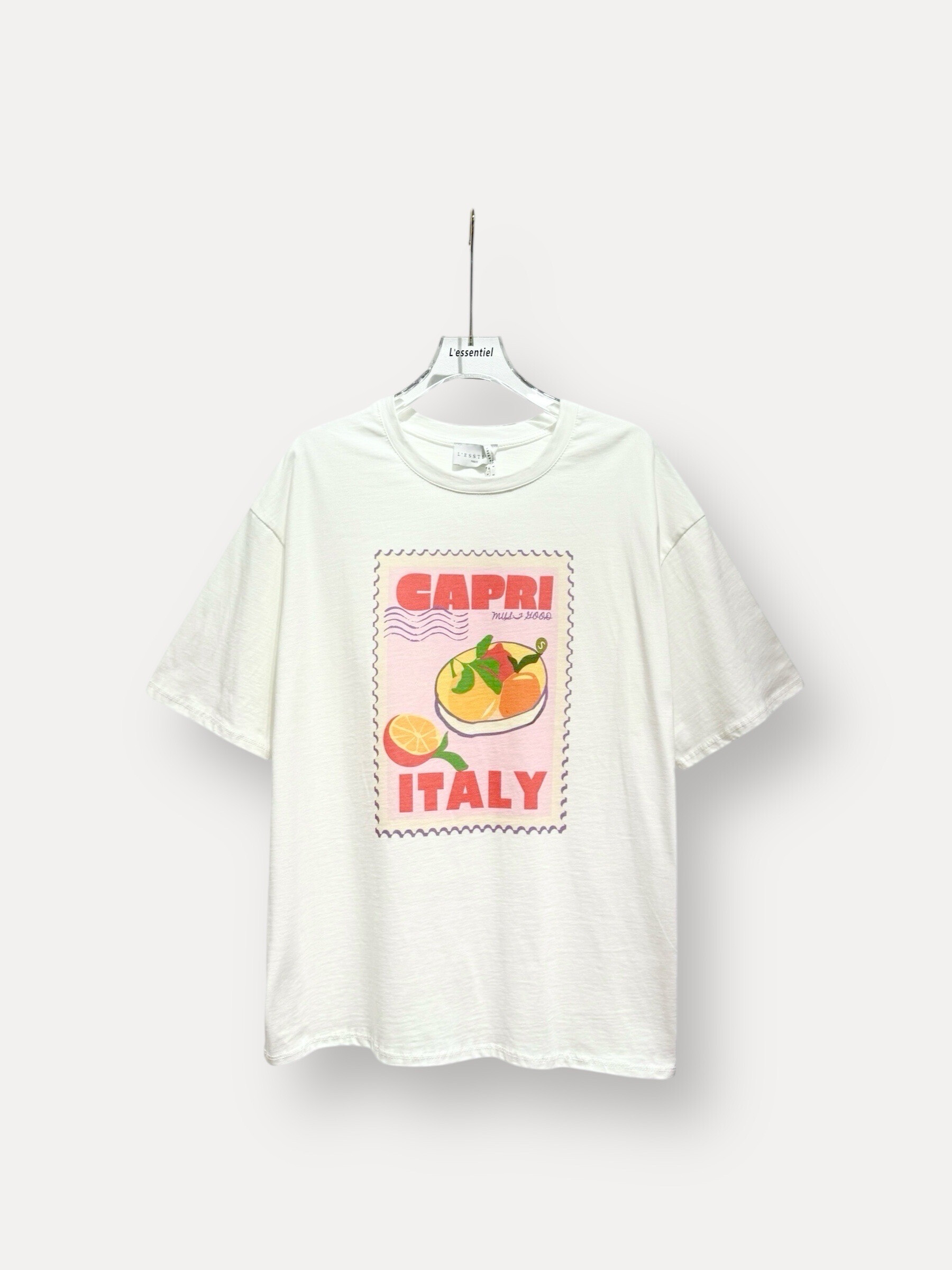Grossista L'ESSENTIEL - T-shirt Capri Aragosta con pattern di aragosta corta