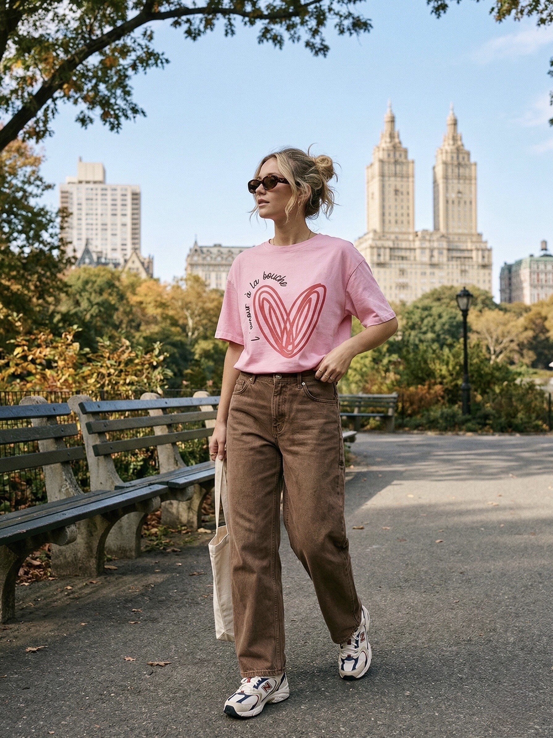 Grossista L'ESSENTIEL - T-Shirt a Maniche Corte con Stampa 'Amore sulle Labbra'