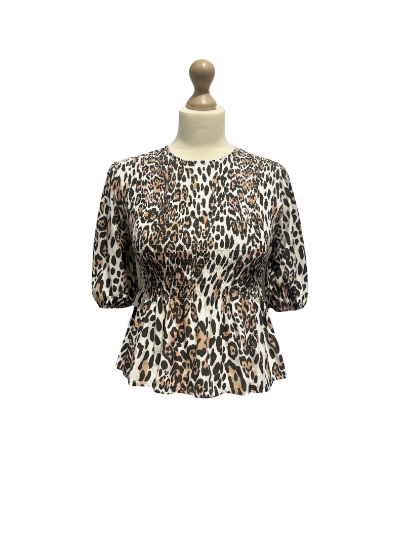 Wholesaler L'ESSENTIEL - Leopard Top Button Back